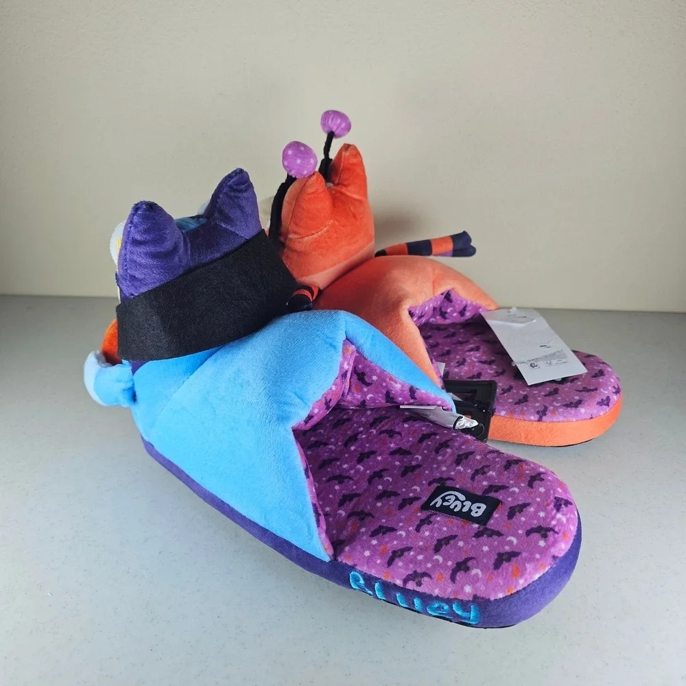 New Ground Up Size 11/12‎ Halloween Costume Bluey Slip on Slippers Bluey Bingo